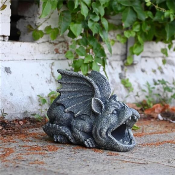 Gargoyle Gutter Guardian Downspout Statue Garden Decorative Downspout - Picture 6 of 7